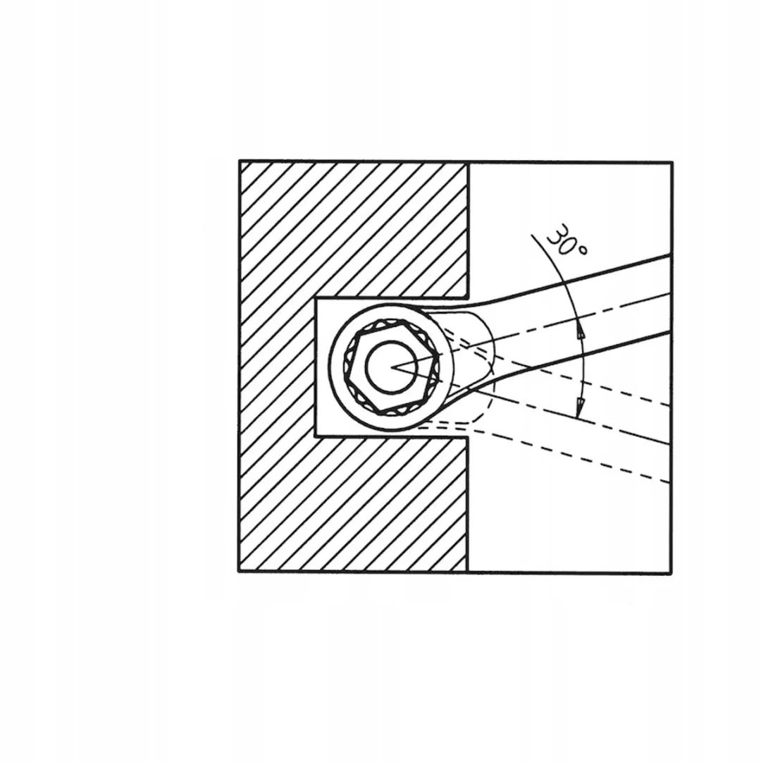 Würth Zebra Ringsleutel 7mm - Chroom-Vanadium Staal