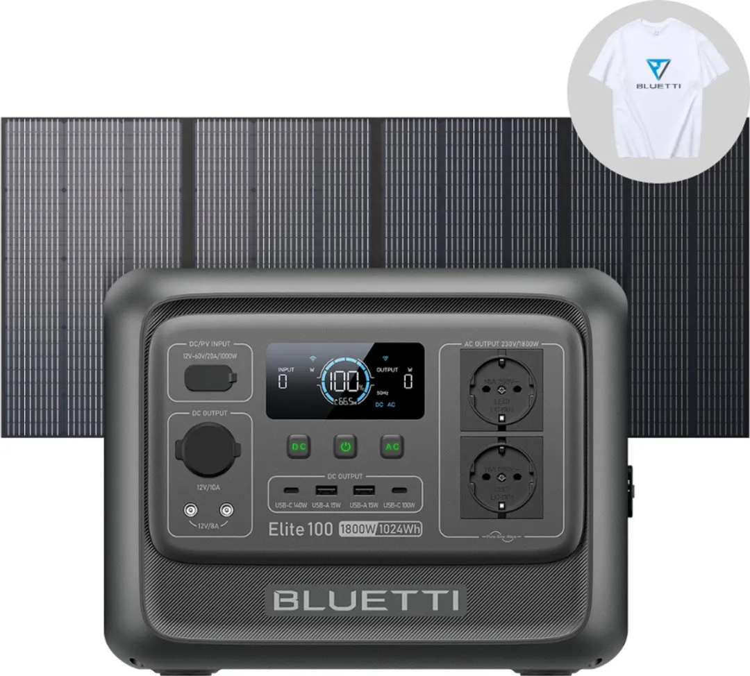 Bluetti Elite 300 Zonnegenerator 3014Wh