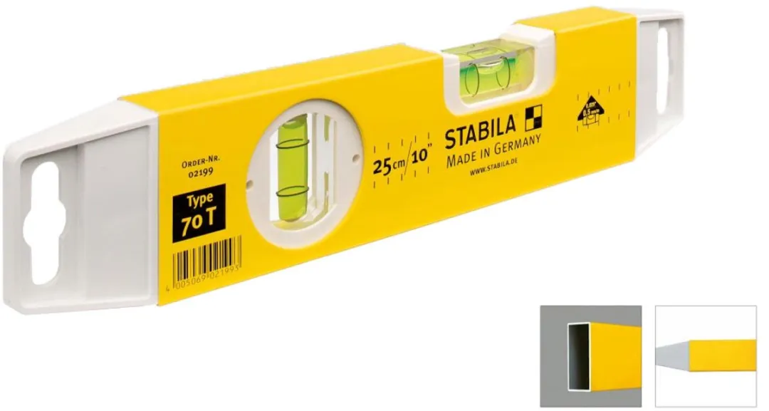 Stabila Type 70 Torpedo Waterpas 25cm - 0.5 mm/m