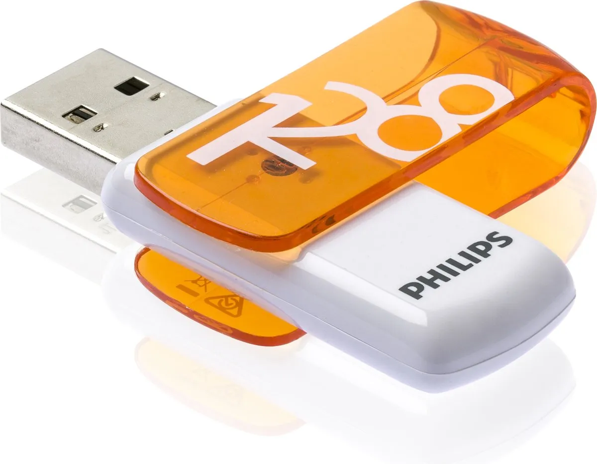 Philips FM12FD05B USB Stick 128GB - Oranje