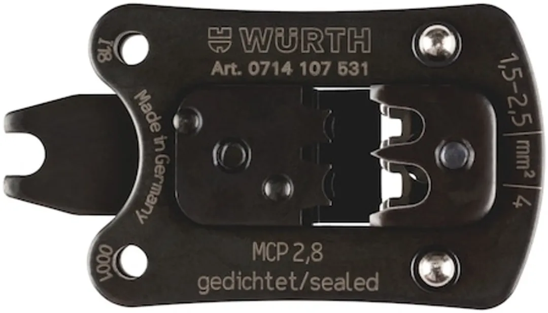 Würth Gereedschapskop voor Krimptang - Klein Design - Zwart