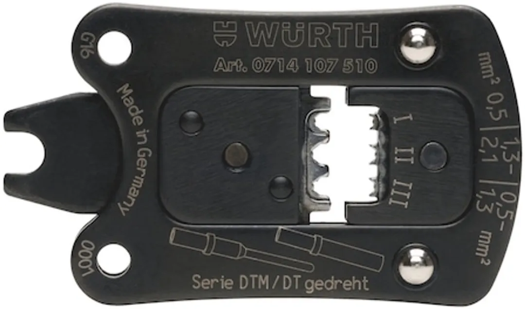 Würth Gereedschapskop voor Krimptang - Klein Design - Zwart