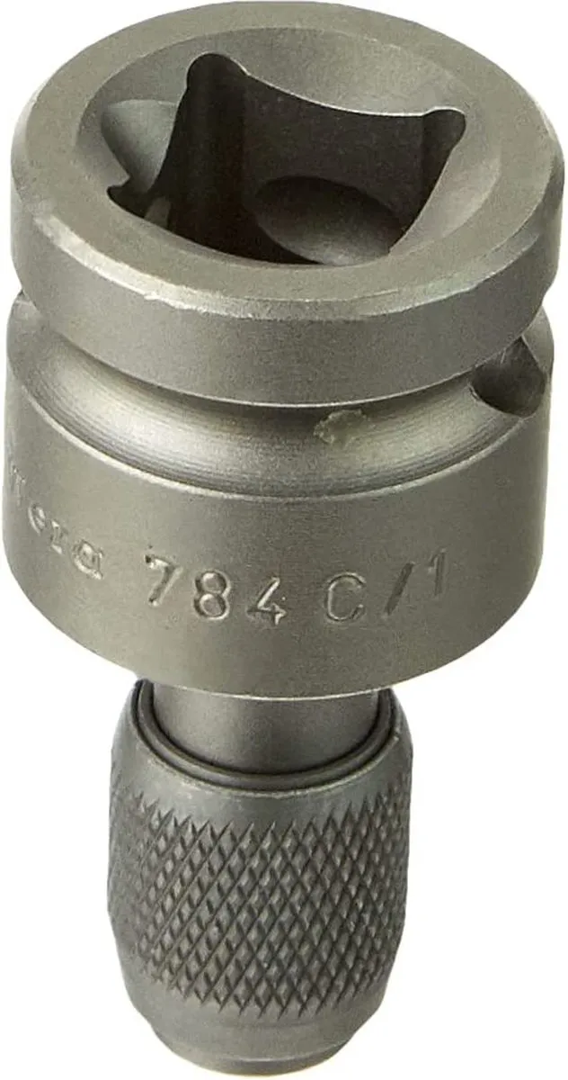 Wera 5042760001 Adapter Snelwisselhouder 1/4" x 50mm - Zwart/Grijs