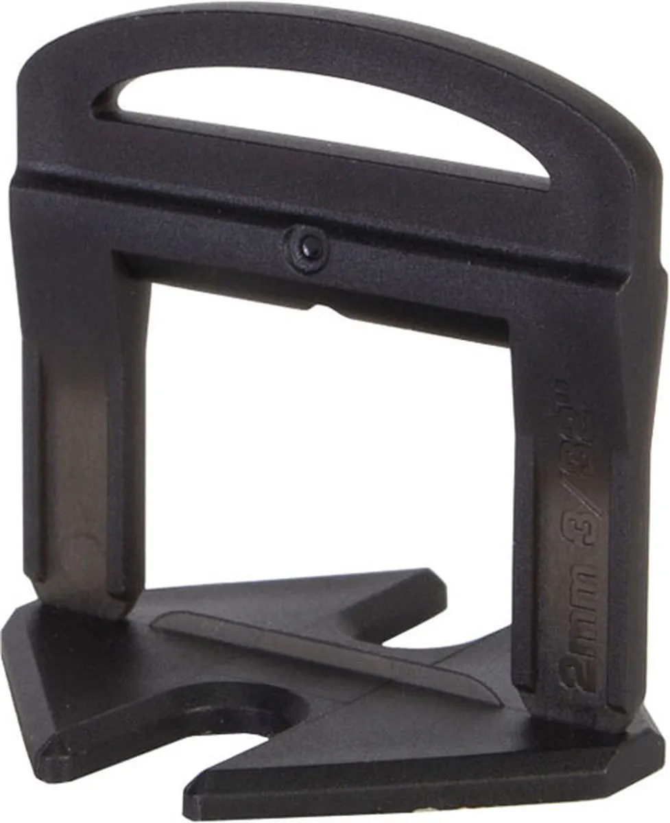 Rubi Delta Levelling Clips 2mm - 400 Stuks - Zwart
