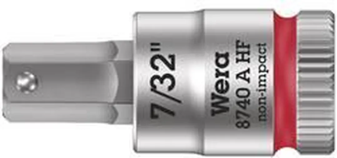 Wera 8740 A Inbus Dopsleutelinzetstuk 7/32 1/4 (6.3mm) - 2 Stuks - afbeelding 6 van 6