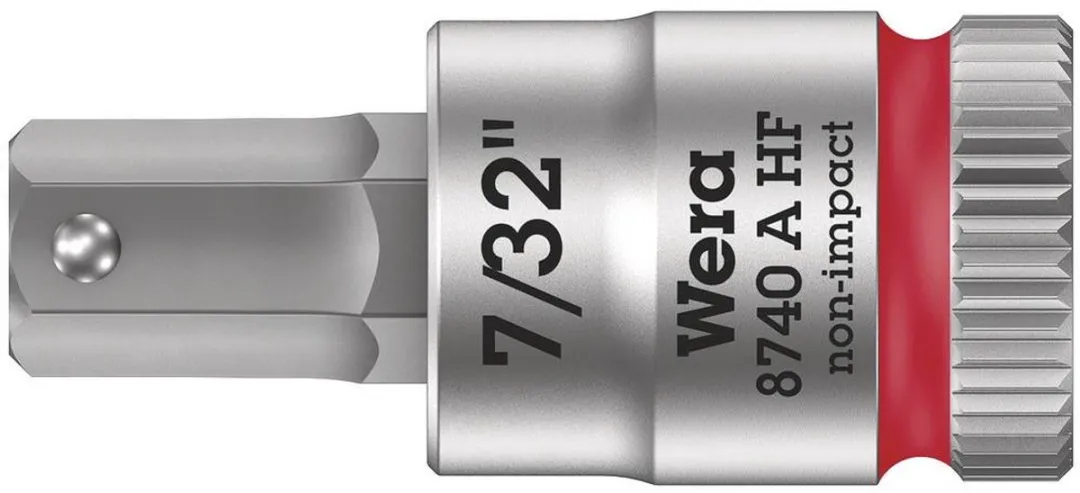 Wera 8740 A Inbus Dopsleutelinzetstuk 7/32 1/4 (6.3mm)