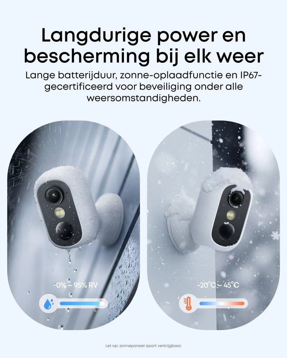 Eufy E340 Video Deurbel + C35 Cam - 2 Camera's + Chime - Wit