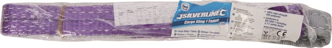 Silverline Hijsband 1 Ton - 1m - Paars