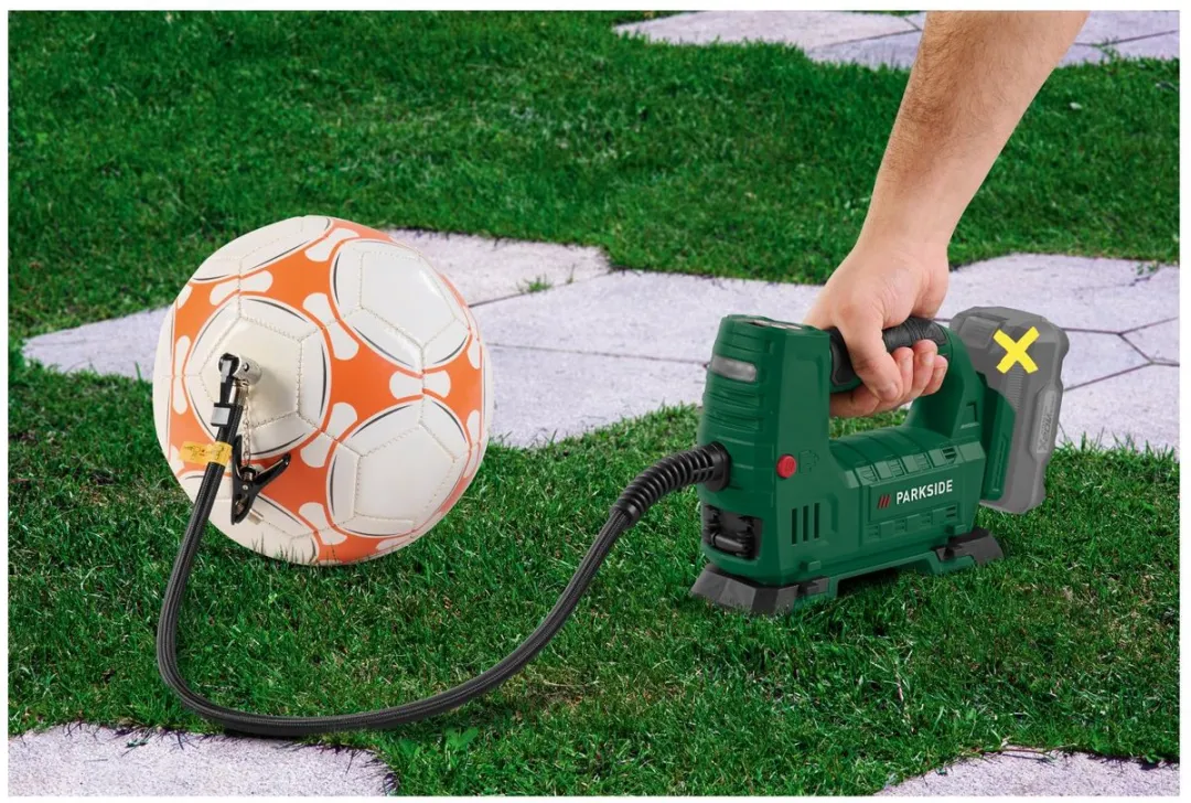 PARKSIDE Accu-compressor 20 V 209999 - 25 l/min 11,1 bar - Zwart/groen