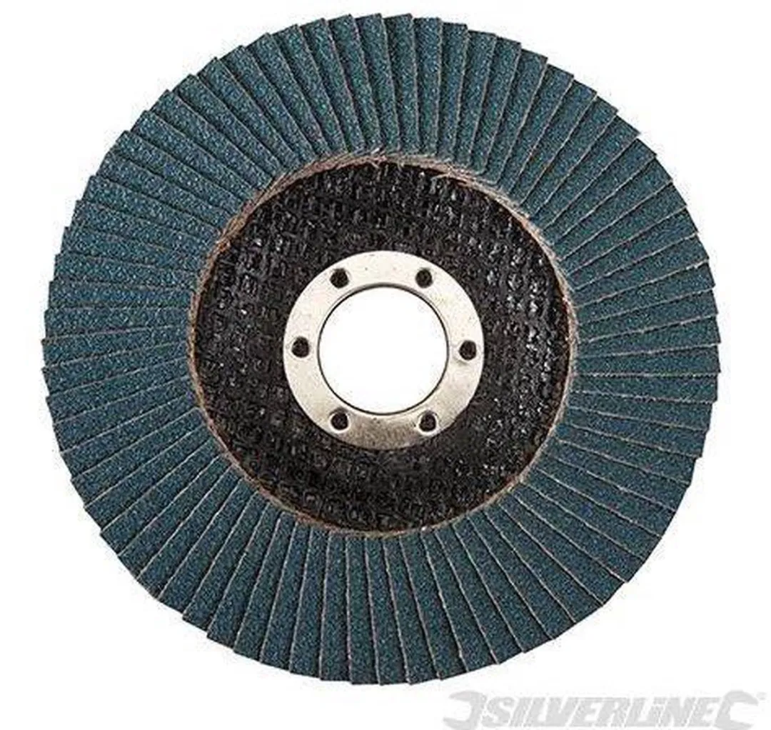 Silverline Zirkonium Lamellenschijf Ø115mm - Korrel 40 - Glasvezel