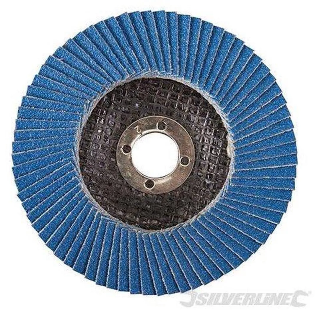 Silverline Zirkonium Lamellenschijf Ø115mm - Korrel 40 - Glasvezel