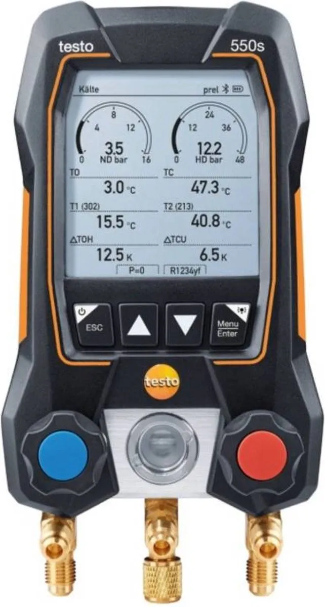 Testo 550s Koelmiddelmeter - 4x AA