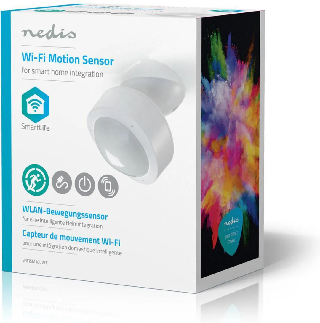 Nedis SmartLife WIFISM10CWT Bewegingssensor - 120°/10m - Wit