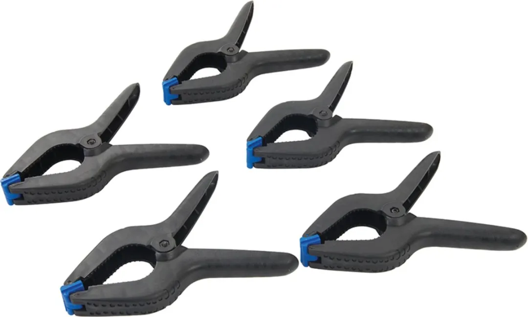 Silverline Zeilklemmen 20cm - 5 Stuks - Zwart