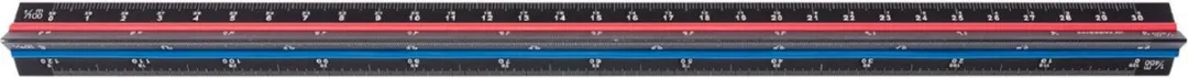 PARKSIDE Driekant-liniaal 30cm - Zwart