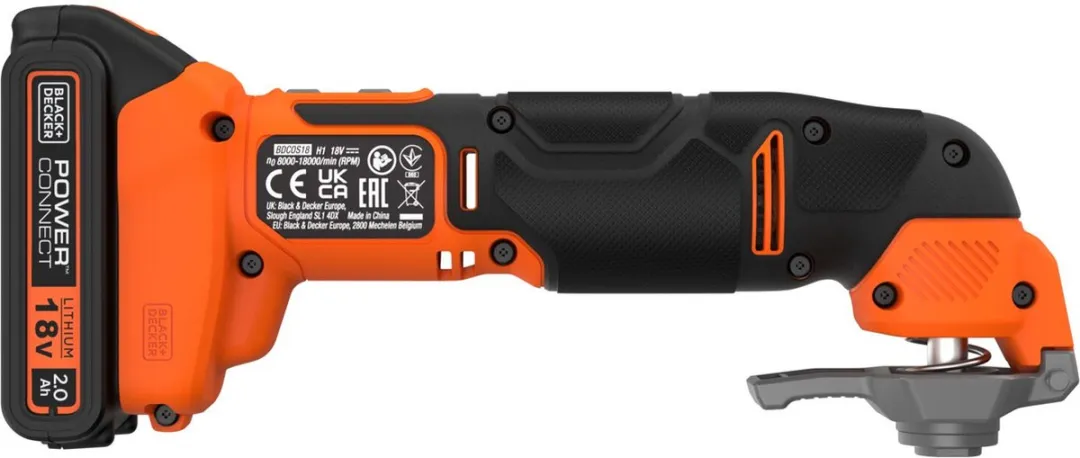 BLACK+DECKER BDCOS18D1K-QW Oscillerende Multitool - 18V 1.5Ah