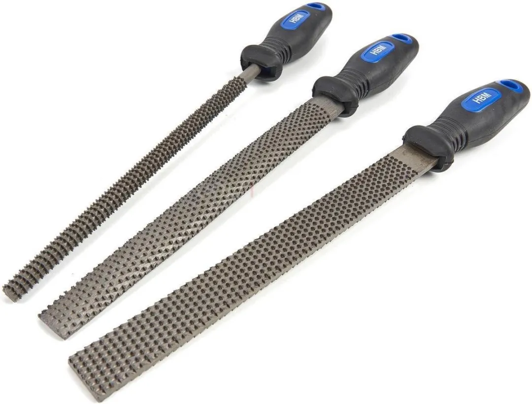 HBM 3 Delige Deluxe Houtraspenset - 3 Stuks