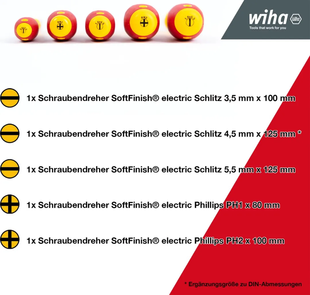 Wiha VDE Schroevendraaierset 5-delig - Multi colour