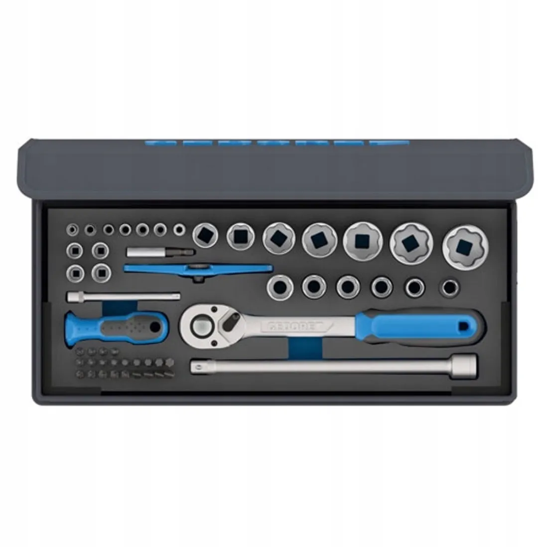 Gedore Doppeldoppen Set 52-delig 1/4"-1/2"