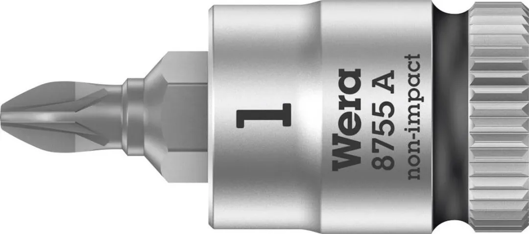 Wera 8755 A PZ 1 6.5mm Dopsleutel-bitinzet