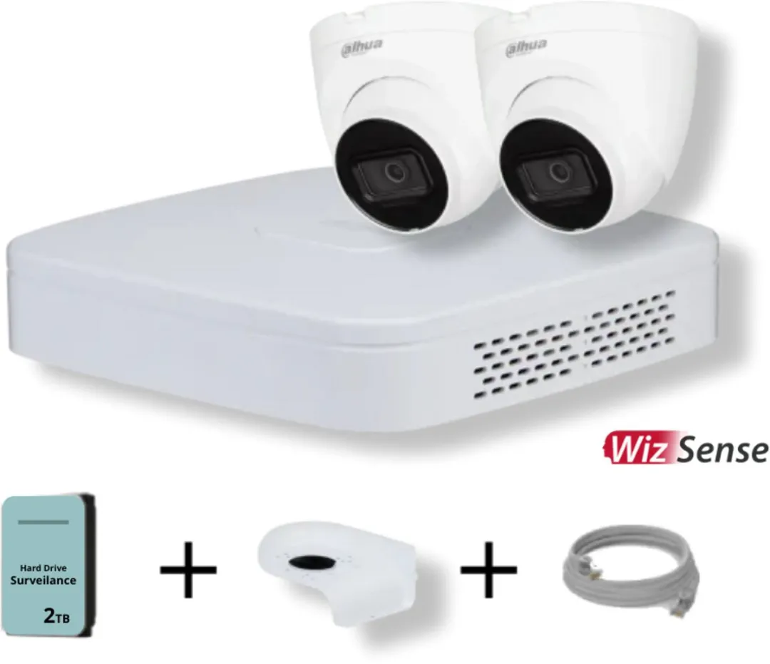 Dahua 4-kanaals NVR IPC-HDW2441TP-S Set