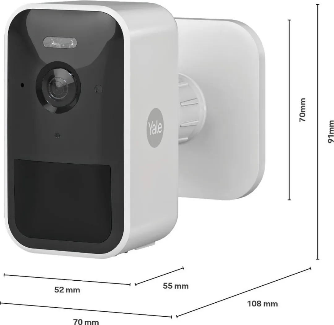 Yale SV-OC-1A-W Slimme Buitencamera - Wit - afbeelding 6 van 6