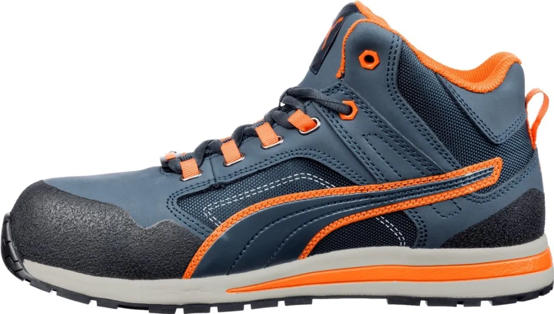 PUMA Crosstwist Mid S3 HRO Werkschoenen - Blauw