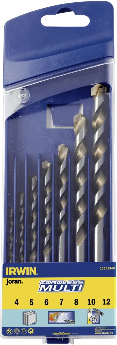 Irwin Cordless Steenborenset 5-delig - Hout