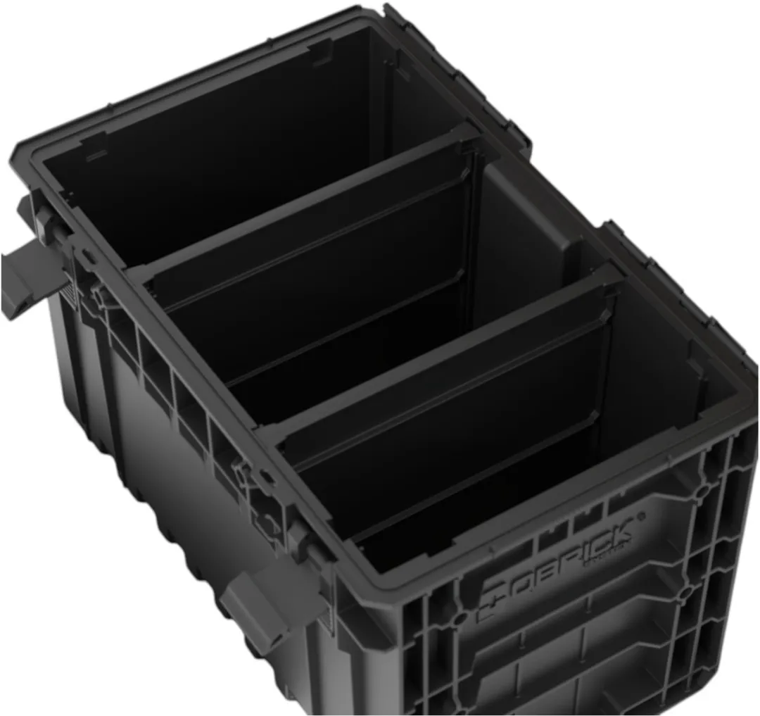 Toolbrothers RHINO XXL Gereedschapskoffer 52L - IP66 - Zwart/Rood - afbeelding 2 van 6