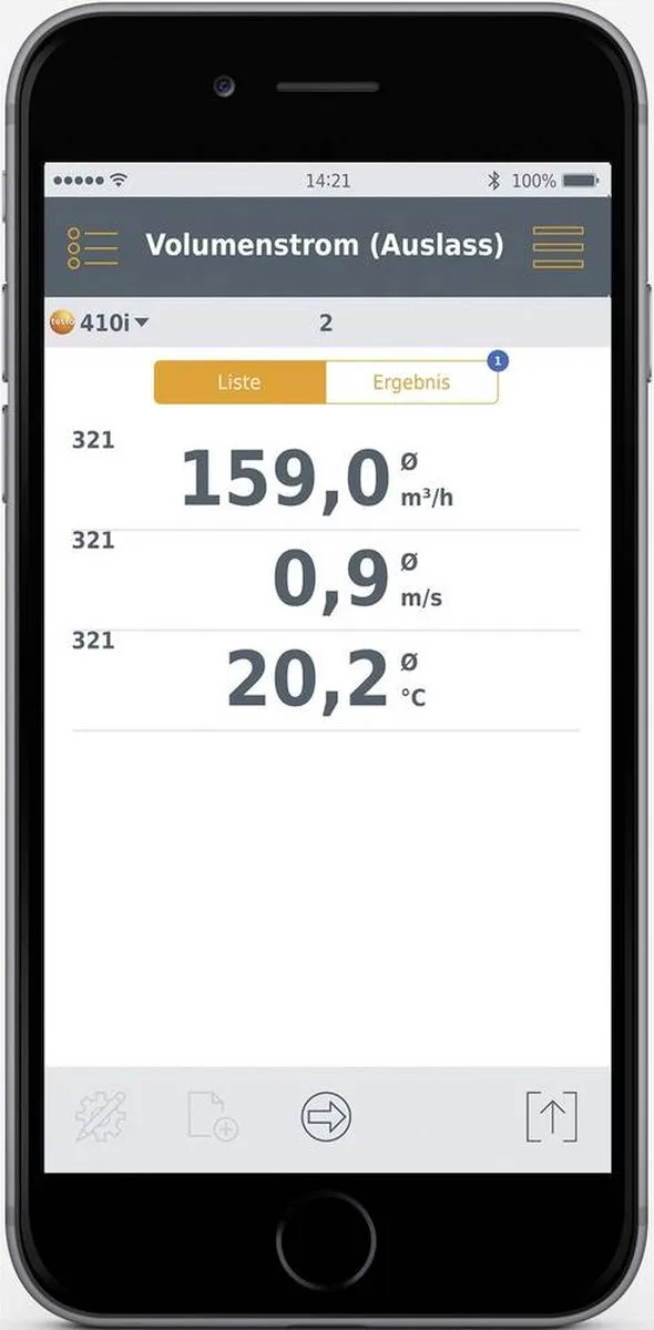 Testo 410i Windmeter - 0,4 tot 30 m/s