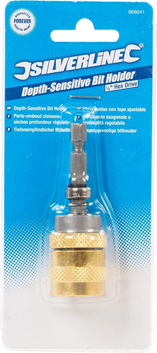 Silverline Dieptemeter Bithouder 1/4" 70mm - 6-hoekig - MPN 868641