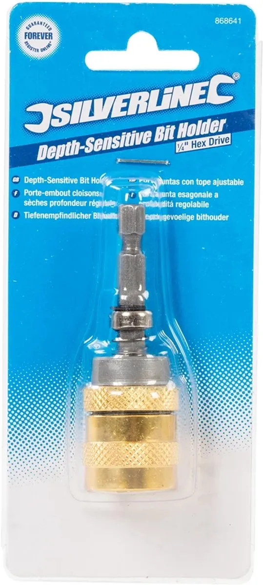 Silverline Dieptemeter Bithouder 1/4" 70mm - 6-hoekig - MPN 868641