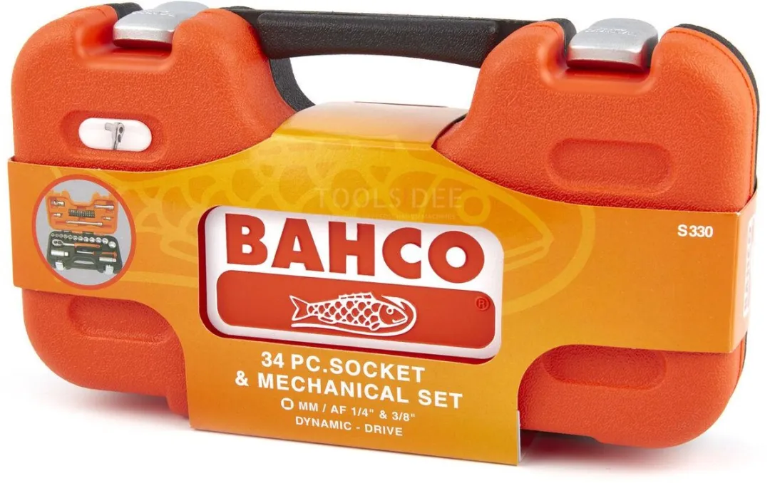 Bahco S-330 Dopsleutelset 33-delig - 1/4" & 3/8"