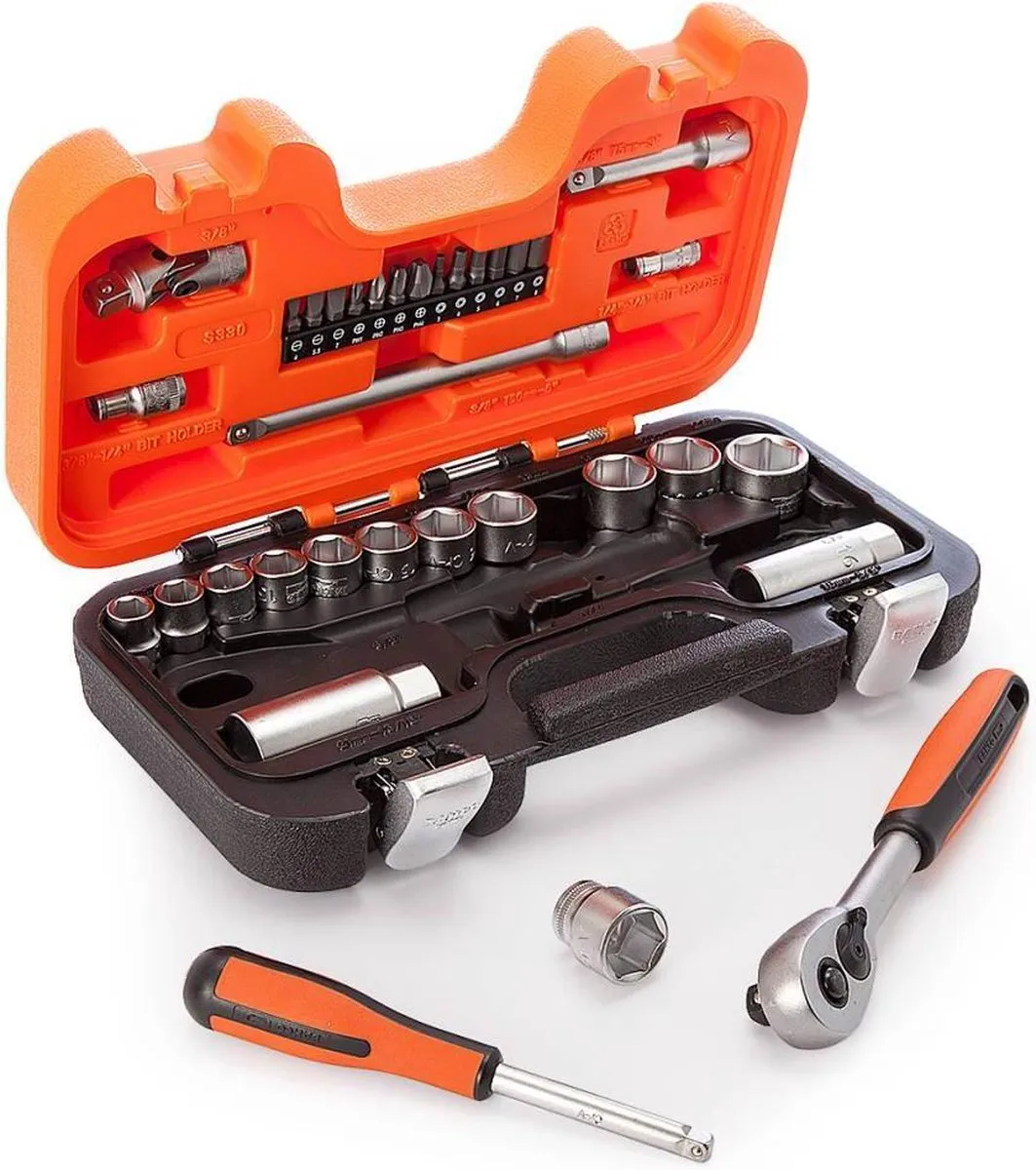 Bahco S-330 Dopsleutelset 33-delig - 1/4" & 3/8" - afbeelding 6 van 6
