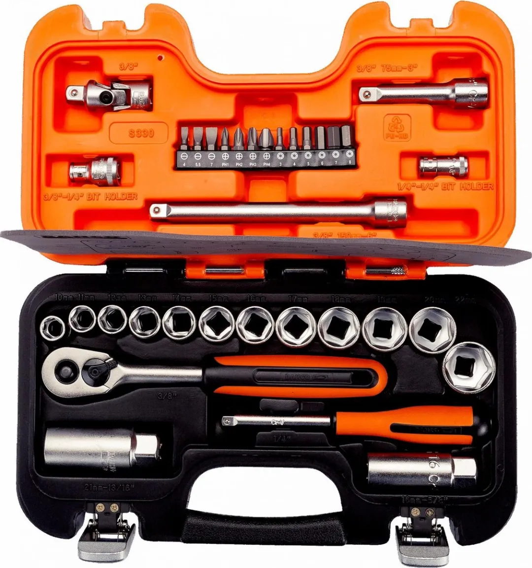 Bahco S-330 Dopsleutelset 33-delig