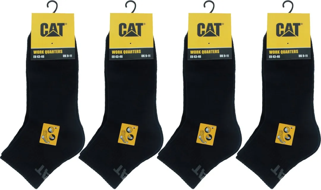 Caterpillar Quarter Werksokken Heren - 12 Paar - Blauw