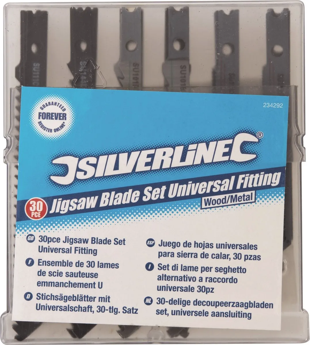 Silverline Decoupeerzaagbladen 30-delig - Hout & Metaal
