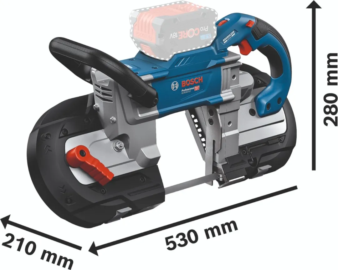 Bosch Professional GCB 18V-127 Accu Bandzaag - Metaal