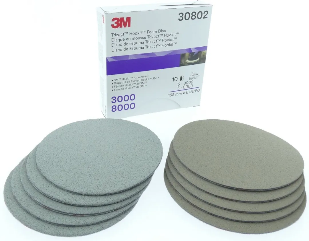 3M Trizact Schuurschijven Kit 150mm - 20 Stuks (5xP3000 + 5xP8000)