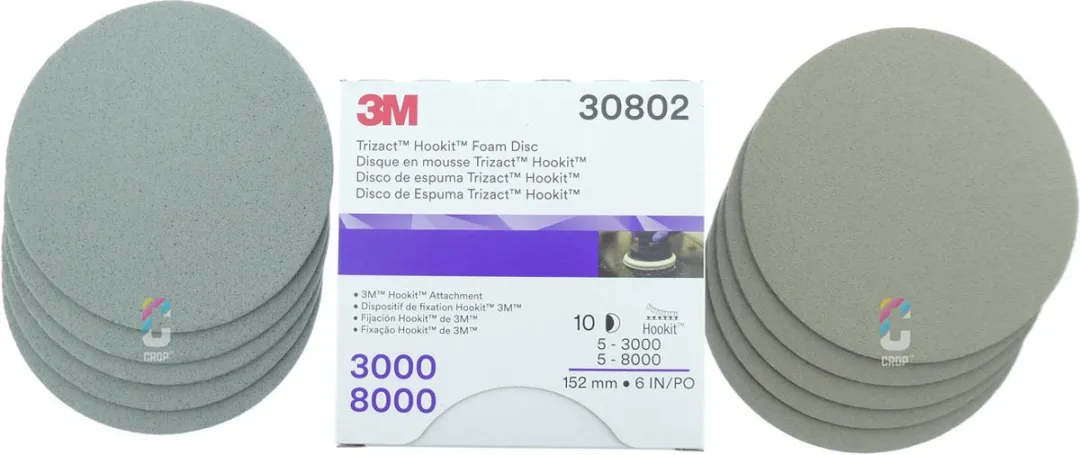 3M Trizact Schuurschijven Kit 150mm - 20 Stuks (5xP3000 + 5xP8000)