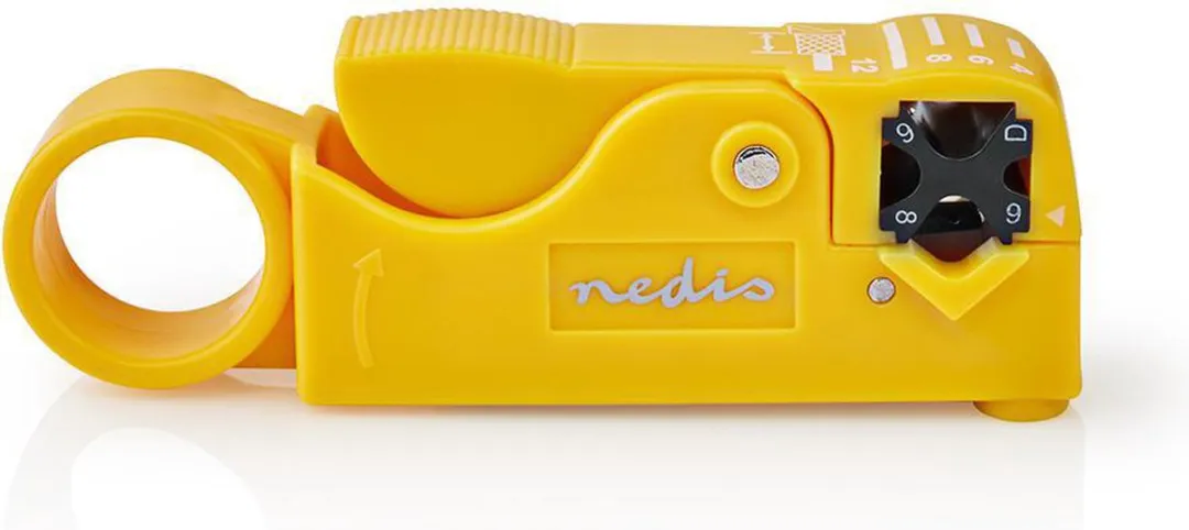 Nedis Kabelstriptang Geel/Zwart