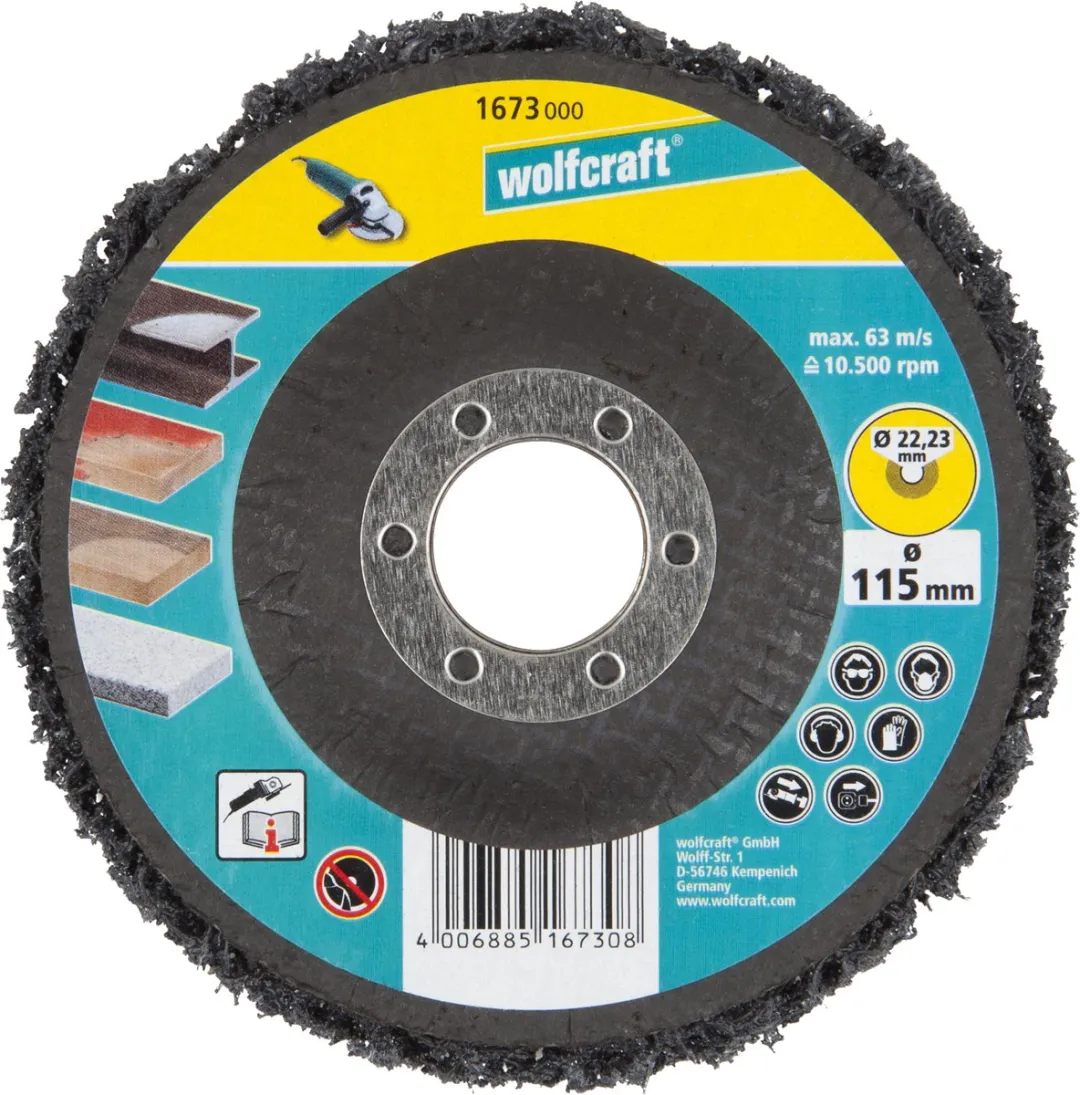 Wolfcraft Universele Reinigingsschijf Ø115mm - 1673000