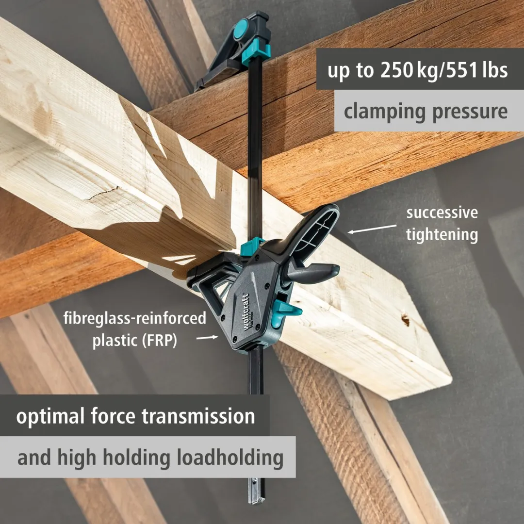 Wolfcraft 2 Lijmklemmen PRO MAX 150mm - 2 Stuks
