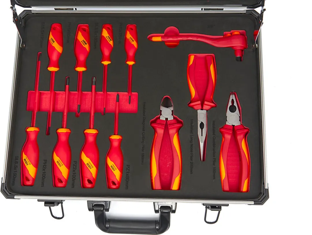 HBM H132390 VDE Gereedschapset 25-delig - Rood