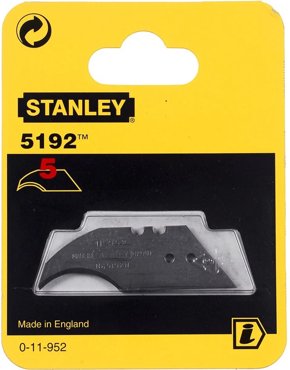 Stanley 0-11-952 Reservemesjes - 5 Stuks - Zilver - afbeelding 6 van 6