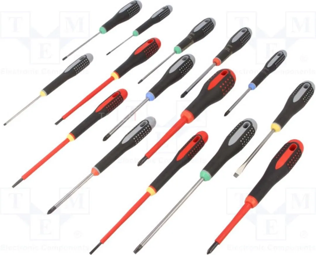 Bahco ERGO BE-9877 Schroevendraaierset 15-delig - PZ/SL/PH/T 0.5-5.5mm