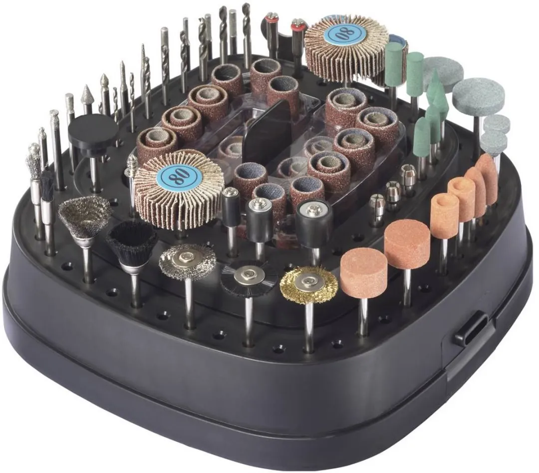 TOOLCRAFT TO-10197477 Gereedschapsbox - 52x schuurwerk 80-120, 9x viltschijf, 2x polijstschijf