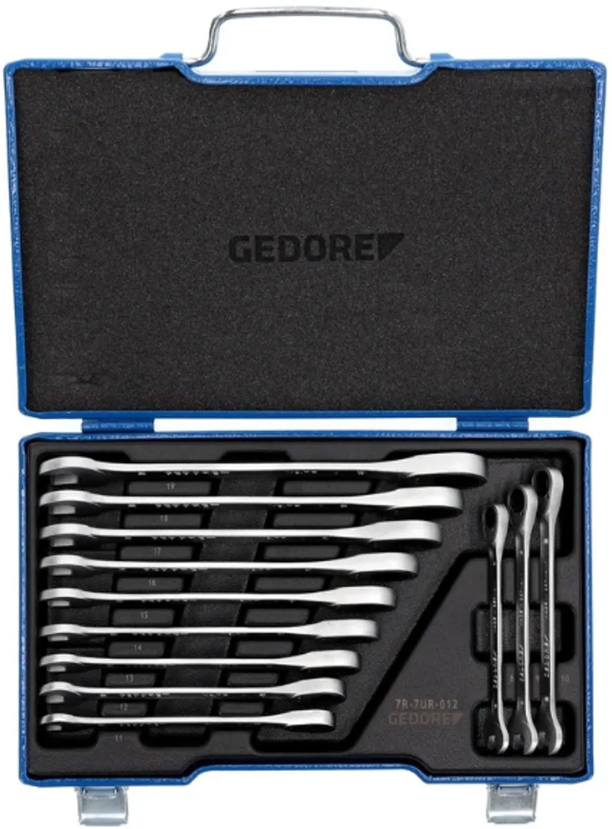 Gedore Steeksleutelset 12-delig 2297442 - 8-19mm