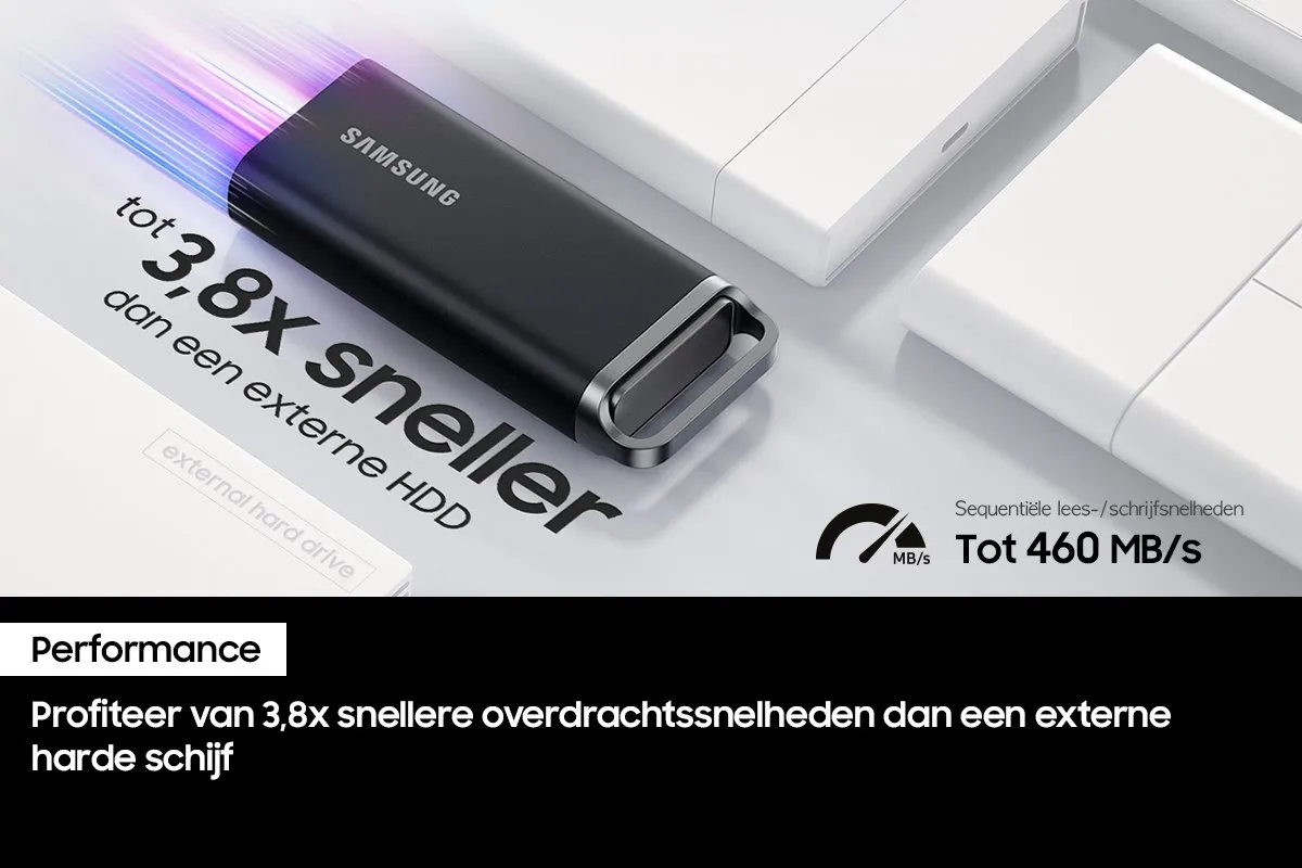 Samsung Portable SSD T5 EVO MU-PH4T0S/EU - 4TB - Zwart