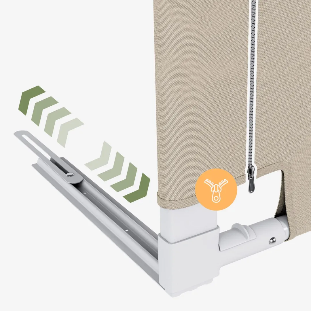 Tulano Cover 44 - Veilig Baby Bedhekje 140cm - Beige